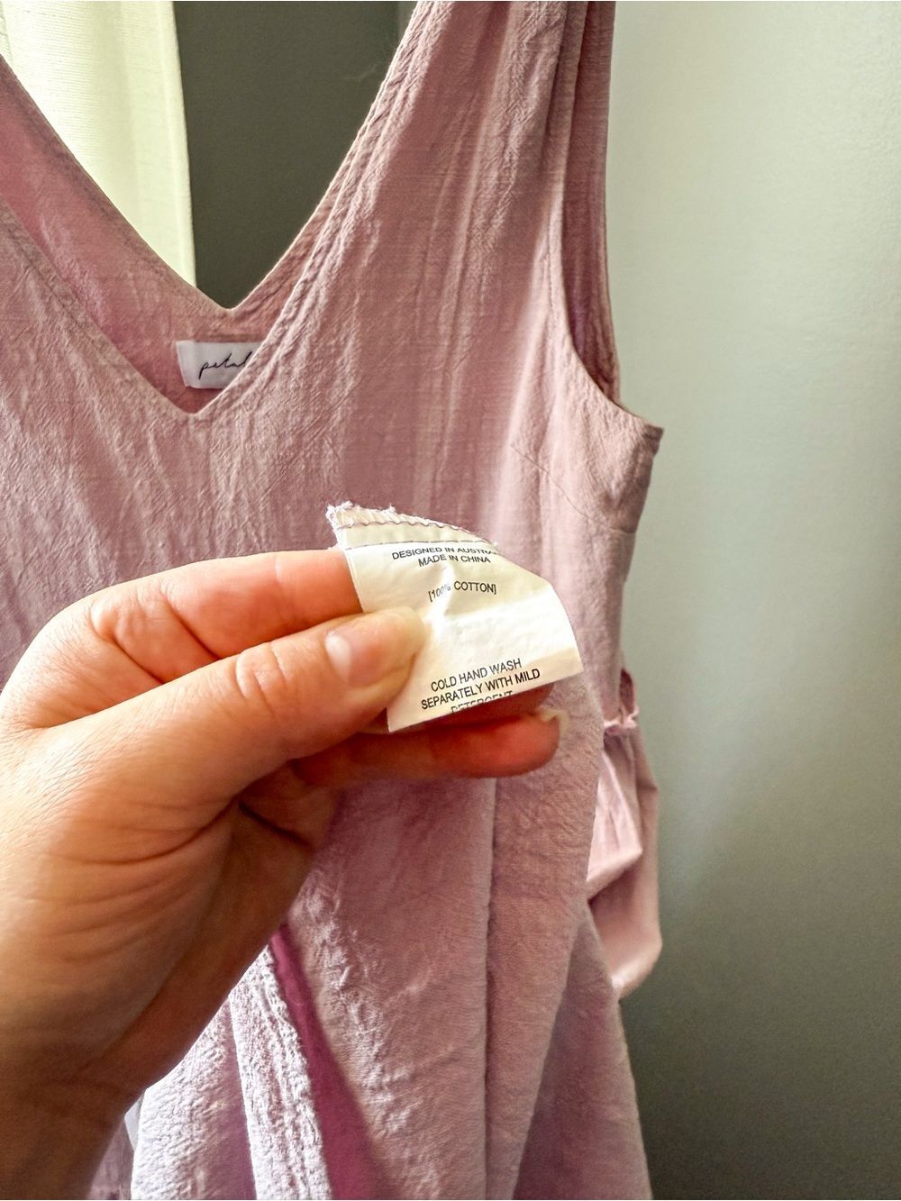 Petal & Pup Pink Tie Strap Tiered Shift Dress Size 6 - Picture 6 of 8
